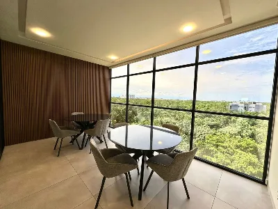 Departamento Amueblado en Renta de 1 Recámara con Rooftop e Infinity Pool | Ummbal (Av. Huayacán / Prolongación La Luna) — foto 16