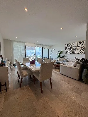 Departamento Amueblado en Renta en Blume Puerto Cancún | 3 Recámaras con Terraza — foto 13