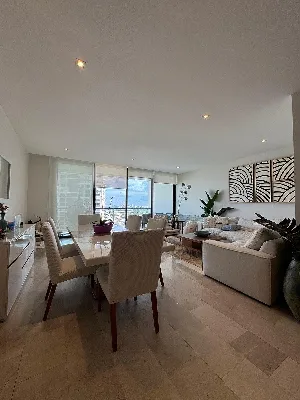 Departamento Amueblado en Renta en Blume Puerto Cancún | 3 Recámaras con Terraza — foto 3