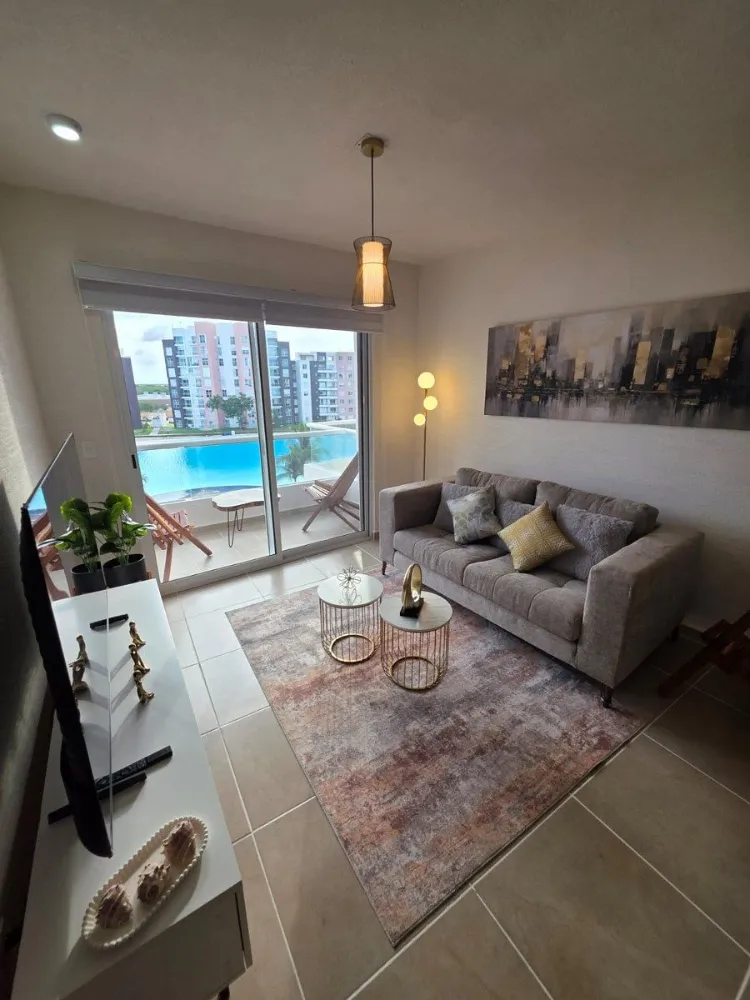 Departamento Equipado y Amueblado de 3 Recámaras en Renta en Dream Lagoons